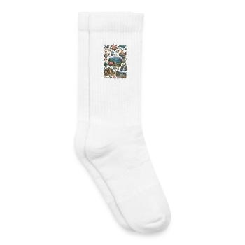 Asheville, North Carolina Love | Blue Ridge - Kids Tennis Socks - white - Right