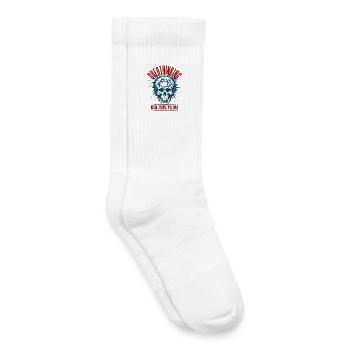 Overthinking - Kids Tennis Socks - white - Right
