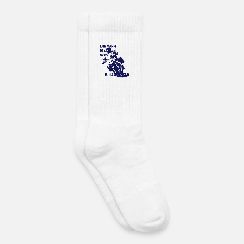 Bin dann Mal Weg - Kinder Tennissocken - Weiß