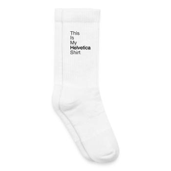 Typografie Shirt Grafikdesign Geschenkindee - Kinder Tennissocken - Weiß - Rechts