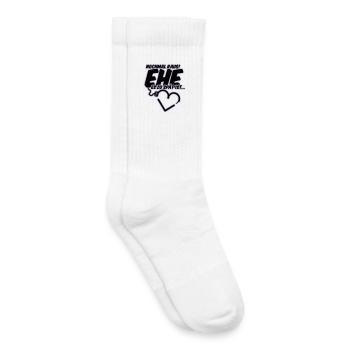 enterrement de vie de mariage de douche de mariage - Chaussettes de tennis bio enfant - blanc - Droite