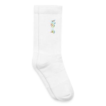 snowboard - Chaussettes de tennis bio enfant - blanc - Droite