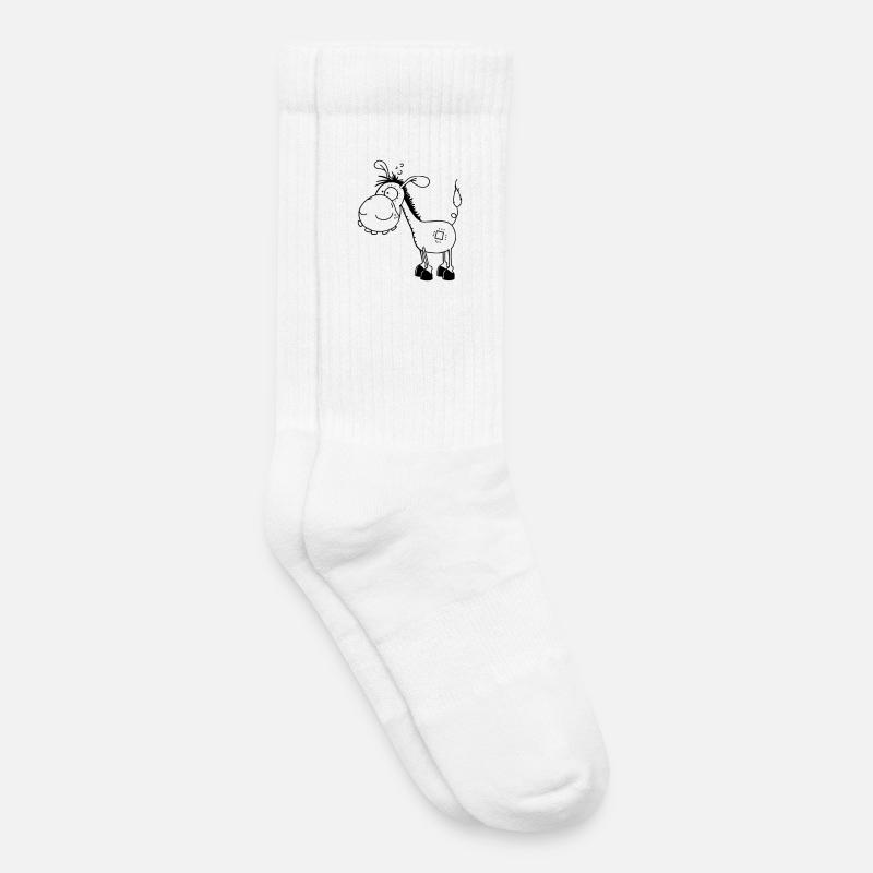 Esel - Langohresel - Eselchen - Kinder Tennissocken - Weiß