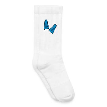 Cadeaux drôles pour les plongeurs - Chaussettes de tennis bio enfant - blanc - Droite