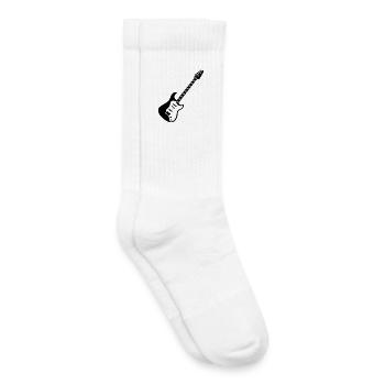 electric guitar icon music guitars musician band icon - Kids Tennis Socks - white - Right