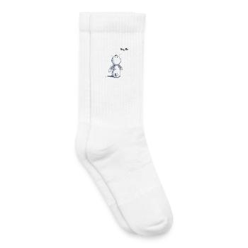 Hug Me Bunny - Kids Tennis Socks - white - Right