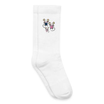 Mäuse - Kinder Tennissocken - Weiß - Rechts