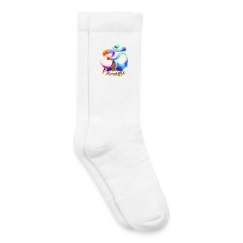 Namaste-Bogen-Iris-Buddha - Kinder Tennissocken - Weiß - Rechts