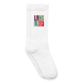 Cross-country design - Kids Tennis Socks - white - Right