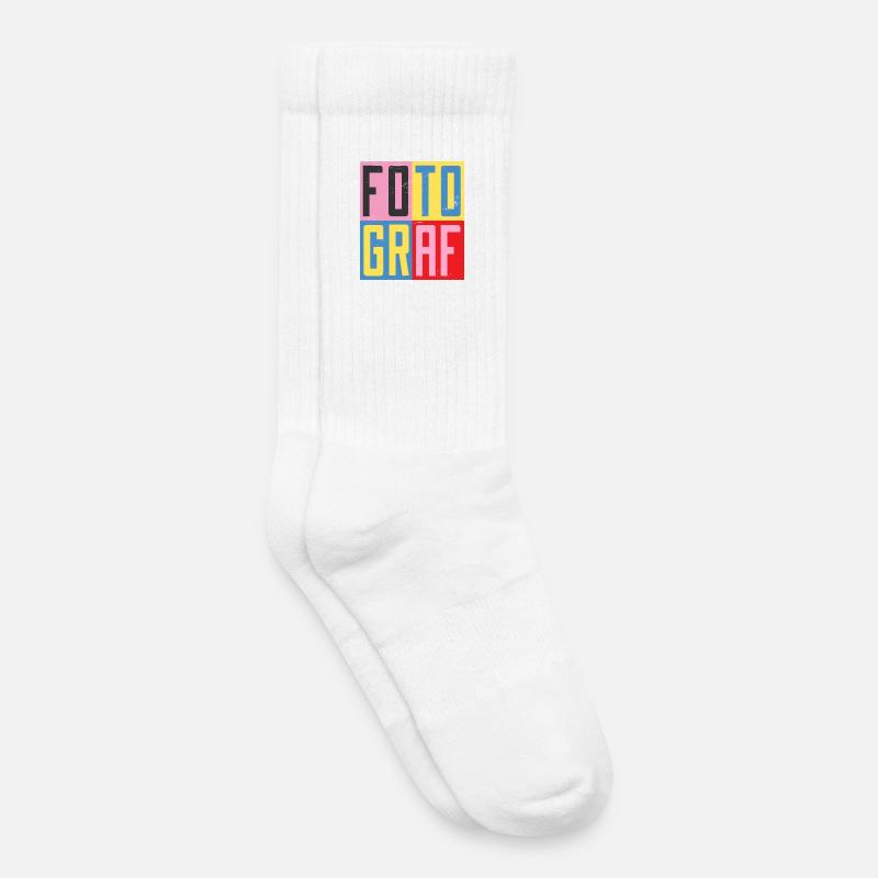 Fotograf Design - Kinder Tennissocken - Weiß