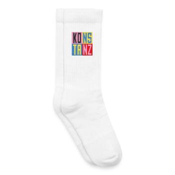 Design urbain de Constance - Chaussettes de tennis bio enfant - blanc - Droite