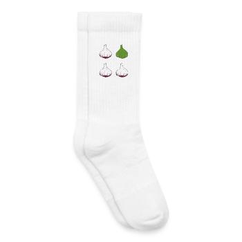 Garlic 4 - Kids Tennis Socks - white - Right