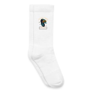 Serpent Glam Couture - Chaussettes de tennis bio enfant - blanc - Droite