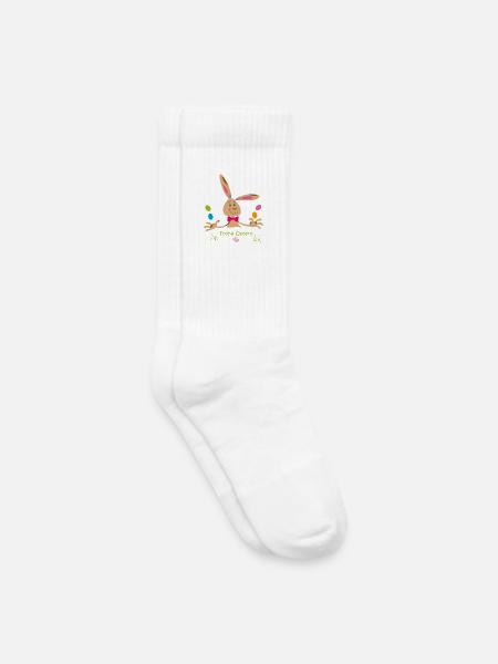 frohe Ostern - Kinder Tennissocken - Weiß