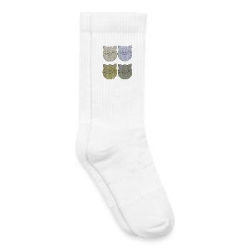 katzen 4er pack - Kinder Tennissocken - Weiß - Rechts