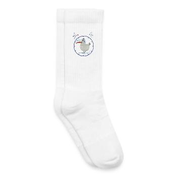 Moin, maritim, Möwe - Kinder Tennissocken - Weiß - Rechts