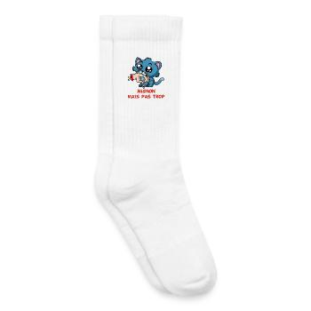 Mignon mais pas trop - Chaussettes de tennis bio enfant - blanc - Droite