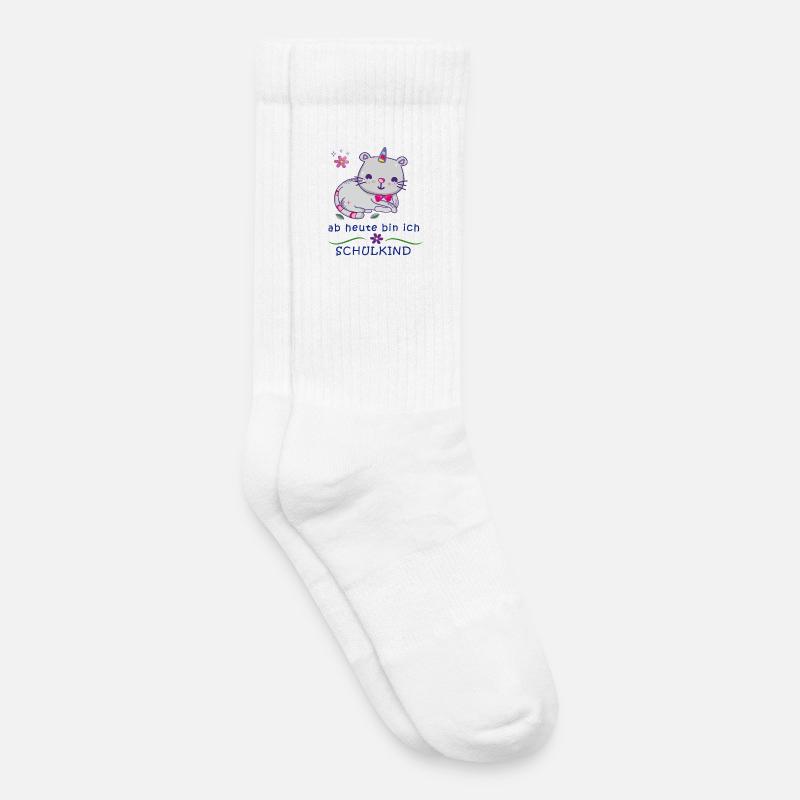 Schulkind Erstklassig Einschulung - Kinder Tennissocken - Weiß
