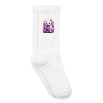Cute Seal - Kids Tennis Socks - white - Right