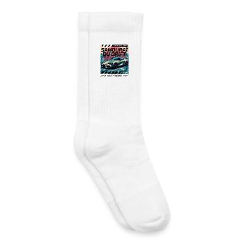 Samouraï Drift Urbaine - Chaussettes de tennis bio enfant - blanc - Droite