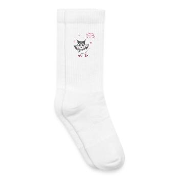 Baby it's cool outside - Owl - Kids Tennis Socks - white - Right