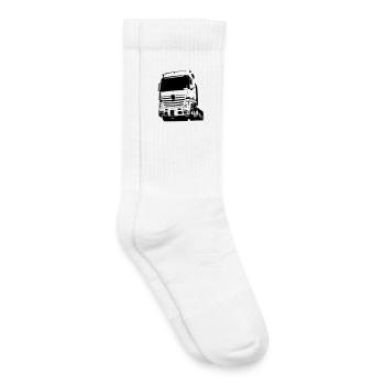 Deutscher LKW Silhouette - Kinder Tennissocken - Weiß - Rechts