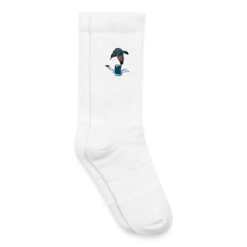 Martin-pêcheur - Chaussettes de tennis bio enfant - blanc - Droite