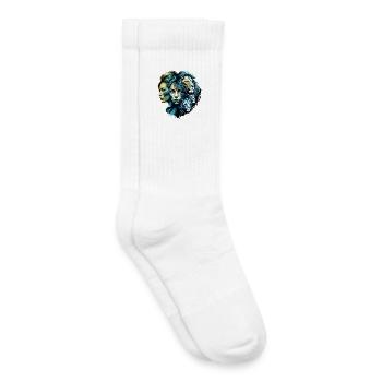 Die starke Präsenz der Löwen - Kinder Tennissocken - Weiß - Rechts