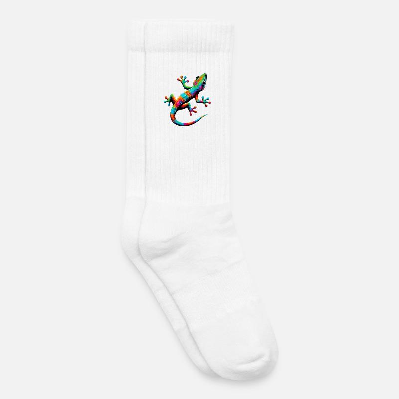 Gecko - Kinder Tennissocken - Weiß