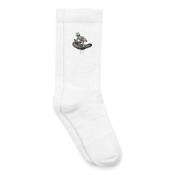 Alien Cool Surfing - Kinder Tennissocken - Weiß - Rechts