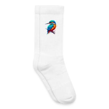 Martin-pêcheur - Chaussettes de tennis bio enfant - blanc - Droite