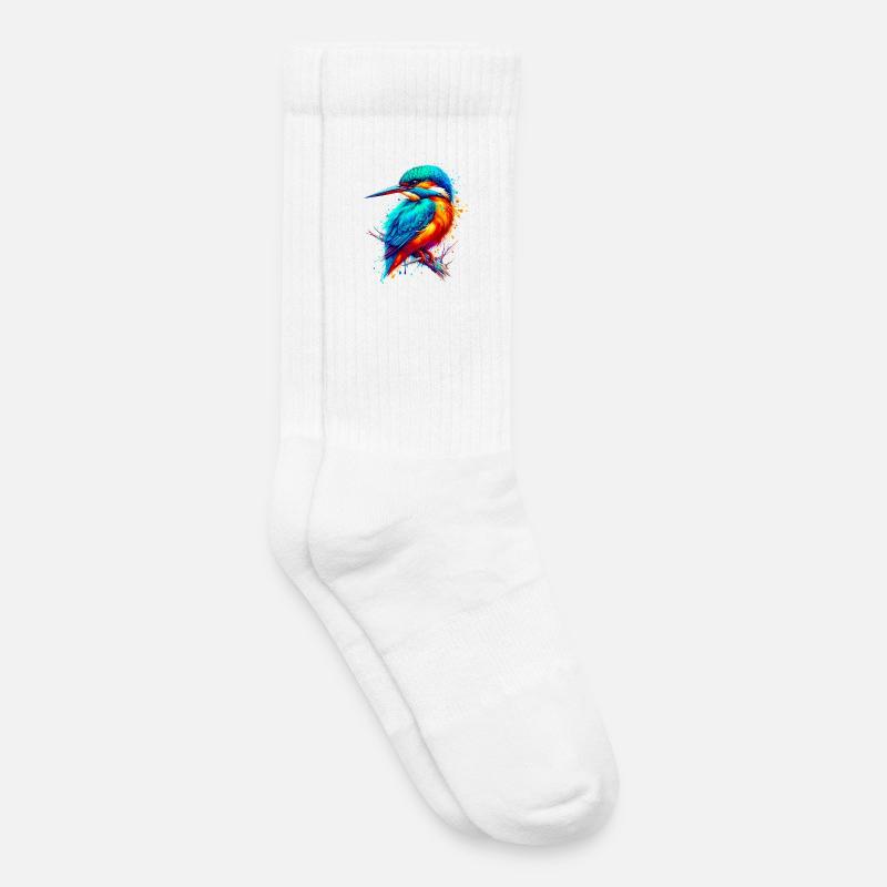 Eisvogel - Kinder Tennissocken - Weiß