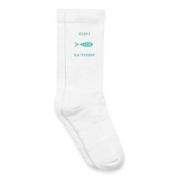 GELIEBTE. VIELEN DANK. DANKE HERRIN. GESCHENK - Kinder Tennissocken - Weiß - Rechts