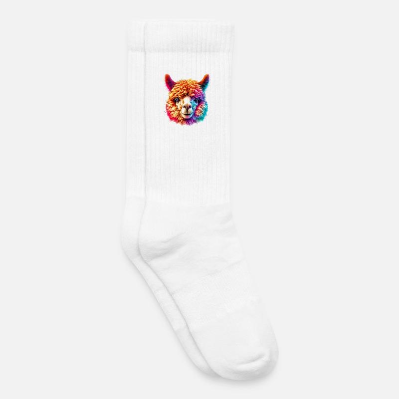 Alpaka - Kinder Tennissocken - Weiß