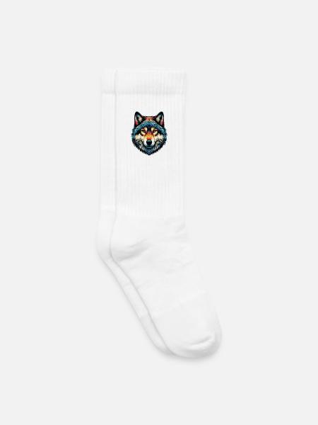 Wolf - Kinder Tennissocken - Weiß