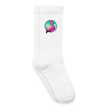 Flamingo - Kids Tennis Socks - white - Right
