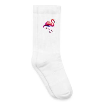 Flamingo - Kinder Tennissocken - Weiß - Rechts