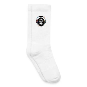 Monkey - Kids Tennis Socks - white - Right