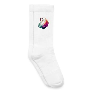 Schwan - Kinder Tennissocken - Weiß - Rechts
