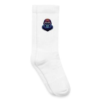 Gorille - Chaussettes de tennis bio enfant - blanc - Droite