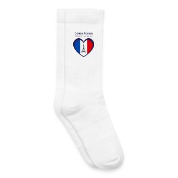 Douce France - Chaussettes de tennis bio enfant - blanc - Droite