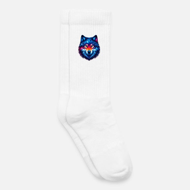 Wolf - Kinder Tennissocken - Weiß