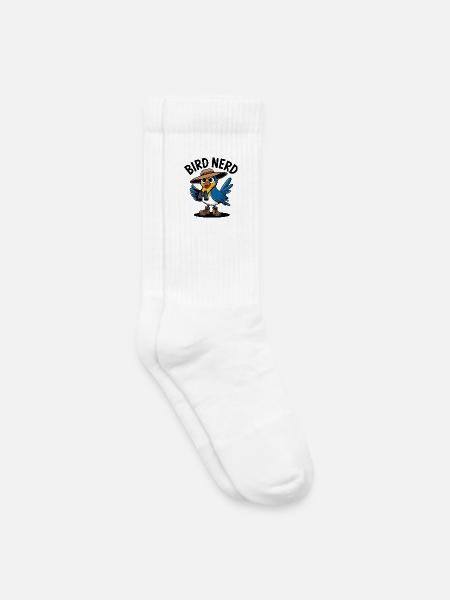 Bird Nerd Explorer - Kids Tennis Socks - white