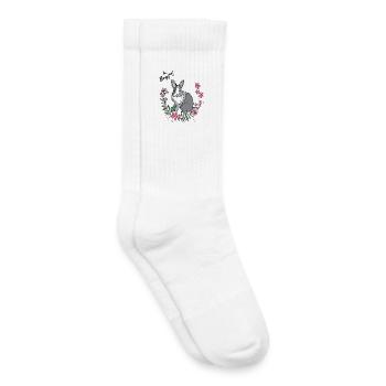 Be Happy Easter - Chaussettes de tennis bio enfant - blanc - Droite
