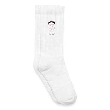 Secret Maman Grande Sœur - Chaussettes de tennis bio enfant - blanc - Droite