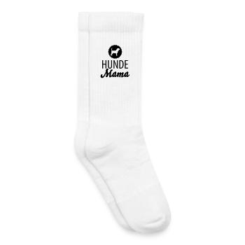 Chiens Maman - Chaussettes de tennis bio enfant - blanc - Droite