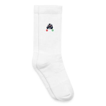Mon vélo m’appelle - Chaussettes de tennis bio enfant - blanc - Droite