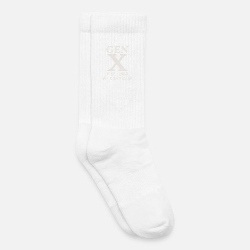 Generation X - We don't care - Kinder Tennissocken - Weiß