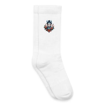 The Secret to Pale Beauty: The Beautiful Girl - Kids Tennis Socks - white - Right