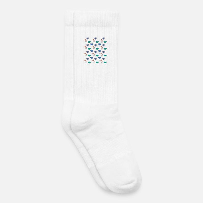 Garten Romantik - Kinder Tennissocken - Weiß